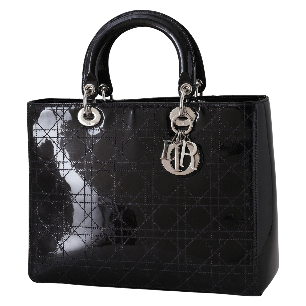 CHRISTIAN DIOR(USED)크리스찬디올 페이던트 레이디디올 라지 토트 겸 숄더백